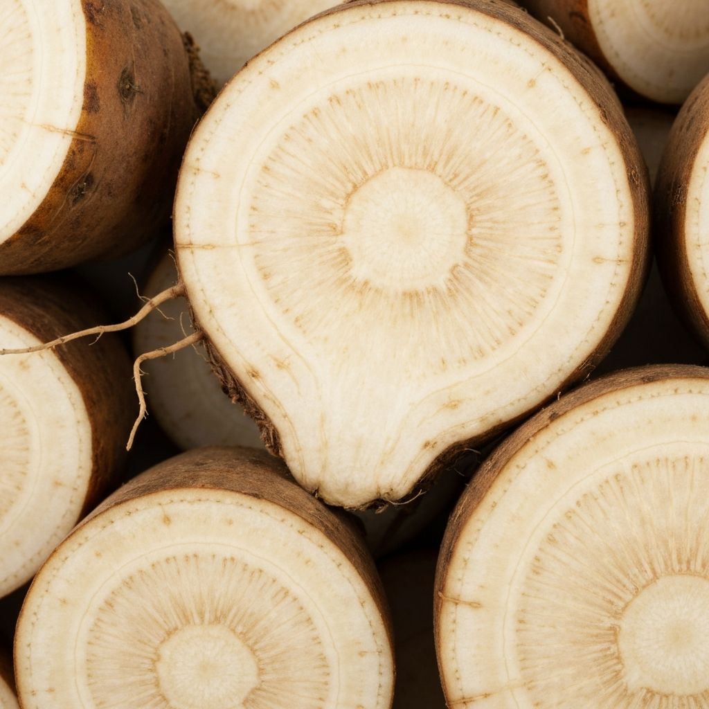 Root structure showing inulin content